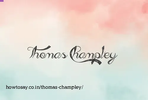 Thomas Champley