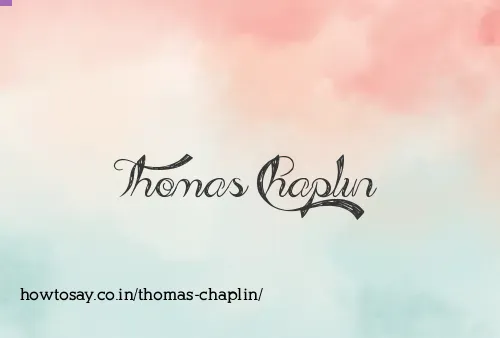 Thomas Chaplin