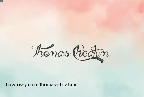 Thomas Cheatum