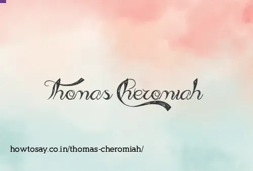 Thomas Cheromiah