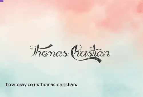 Thomas Christian
