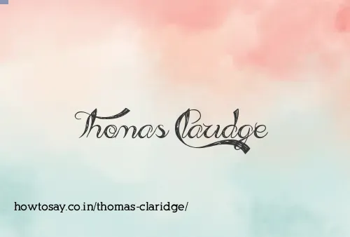 Thomas Claridge