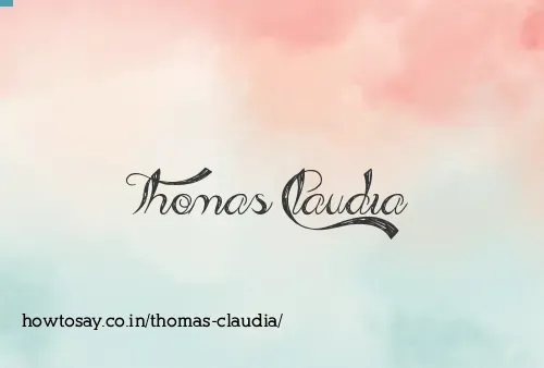 Thomas Claudia