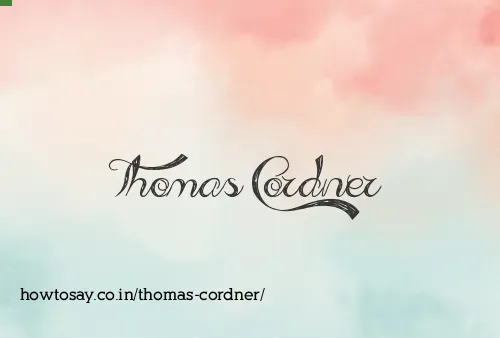 Thomas Cordner