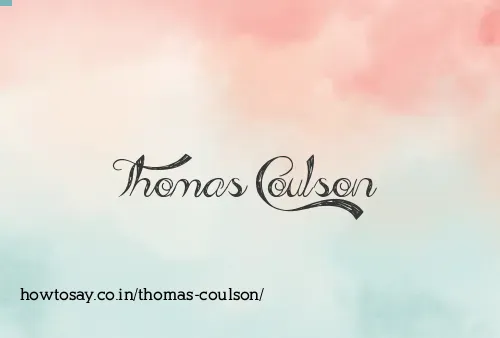 Thomas Coulson