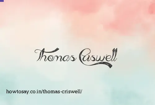Thomas Criswell
