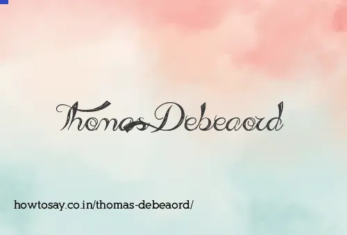Thomas Debeaord