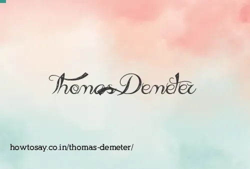 Thomas Demeter