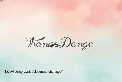 Thomas Demge