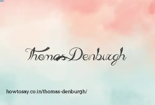 Thomas Denburgh