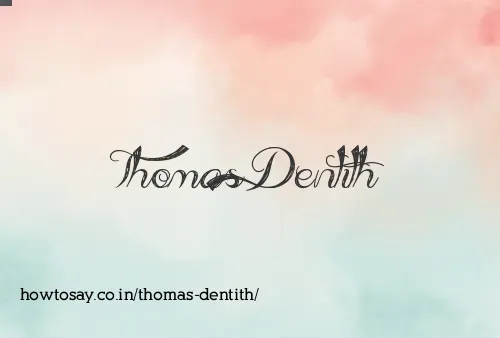 Thomas Dentith