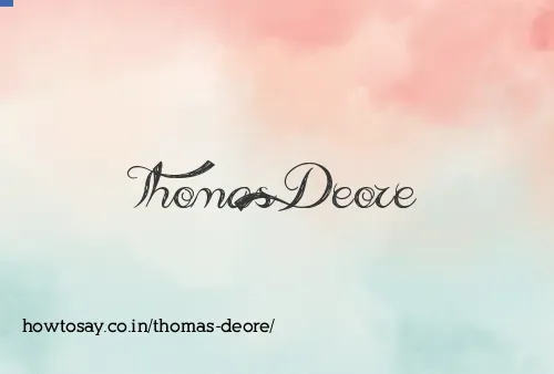 Thomas Deore