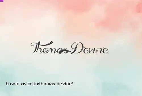 Thomas Devine