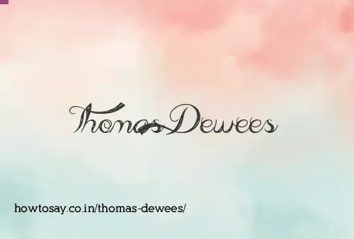 Thomas Dewees