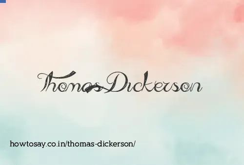 Thomas Dickerson
