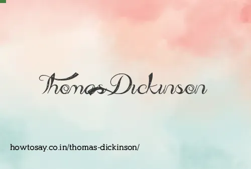 Thomas Dickinson