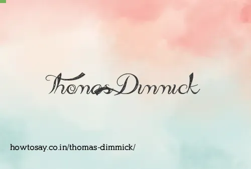 Thomas Dimmick