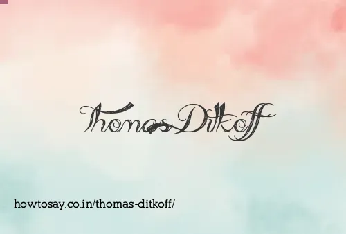 Thomas Ditkoff