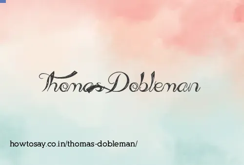Thomas Dobleman