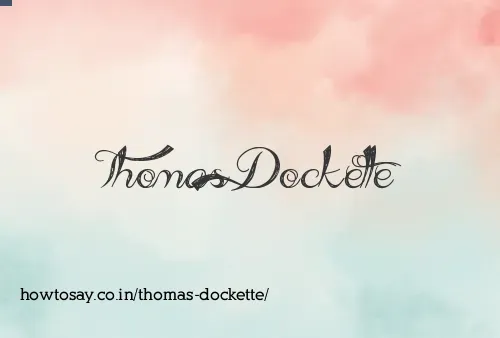 Thomas Dockette