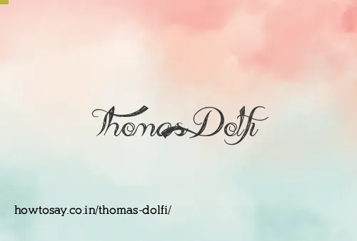 Thomas Dolfi