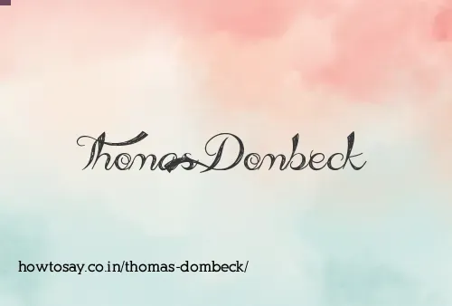 Thomas Dombeck