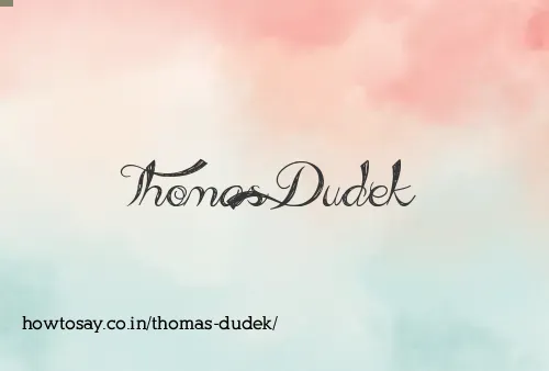 Thomas Dudek