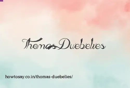 Thomas Duebelies