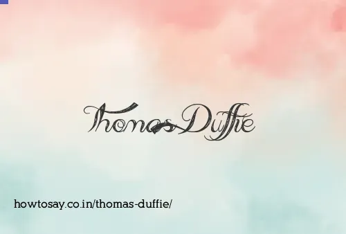 Thomas Duffie