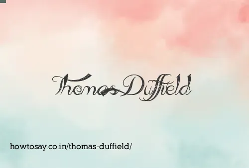 Thomas Duffield
