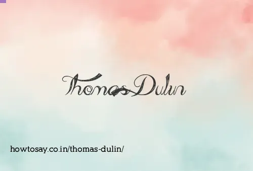Thomas Dulin