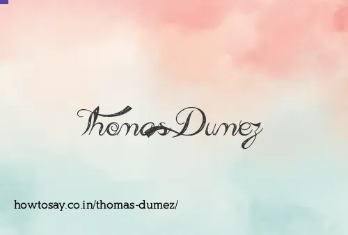 Thomas Dumez