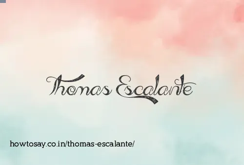 Thomas Escalante