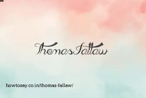 Thomas Fallaw