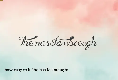 Thomas Fambrough
