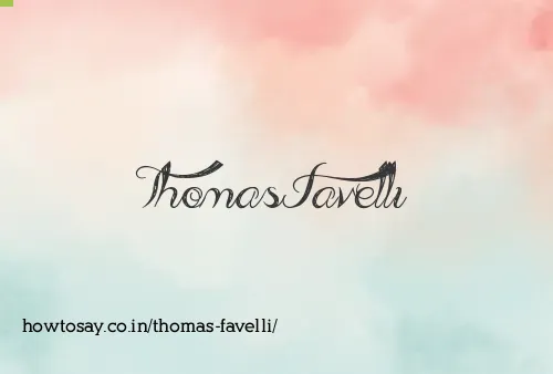 Thomas Favelli