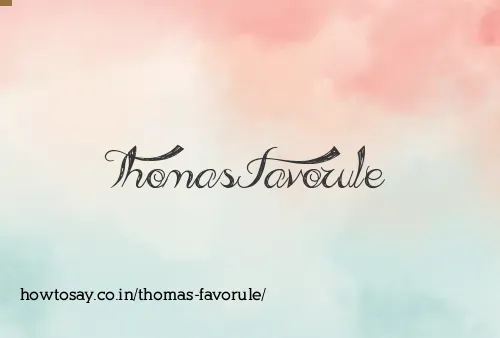 Thomas Favorule