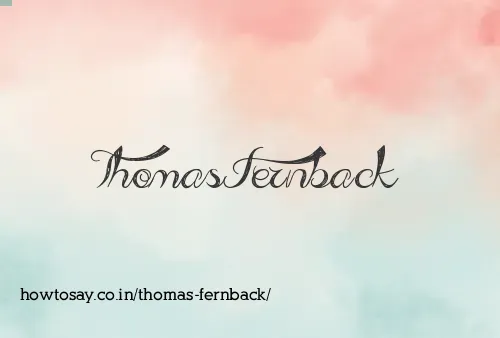 Thomas Fernback