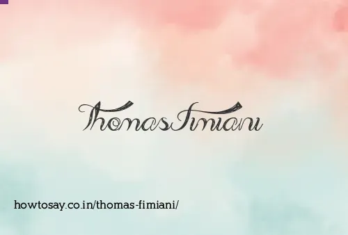 Thomas Fimiani