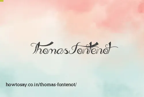 Thomas Fontenot