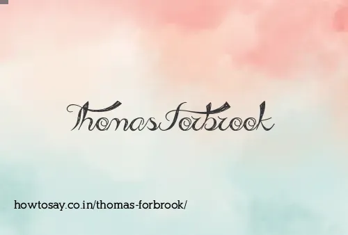Thomas Forbrook