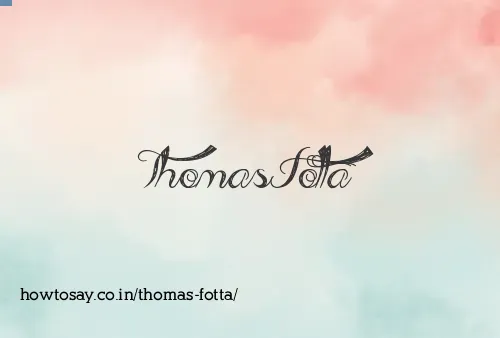 Thomas Fotta