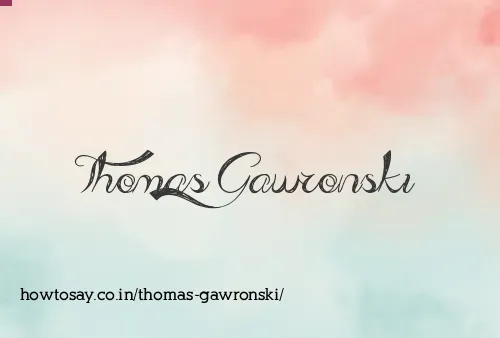 Thomas Gawronski