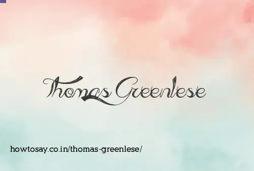 Thomas Greenlese