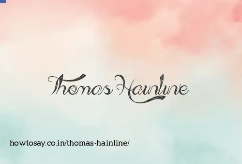 Thomas Hainline