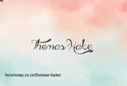 Thomas Hake