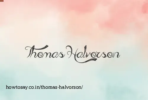 Thomas Halvorson