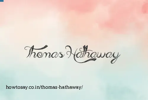 Thomas Hathaway