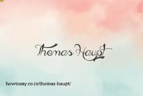 Thomas Haupt