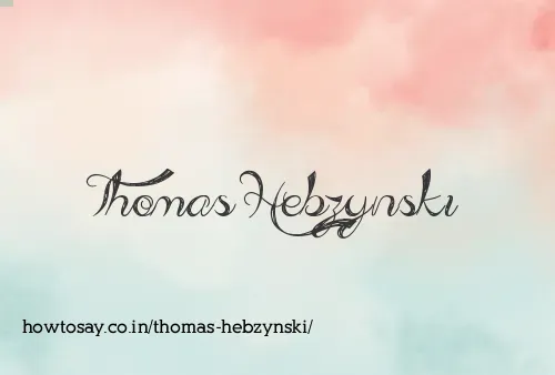 Thomas Hebzynski